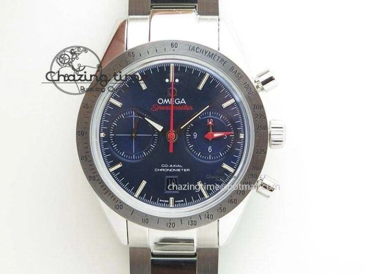 0106 Thermal Speedmaster ’57 Co-Axial SS RG OMF 1:1 Best Edition White Dial On SS RG Bracelet A9300 (Free Leather Strap) 8074